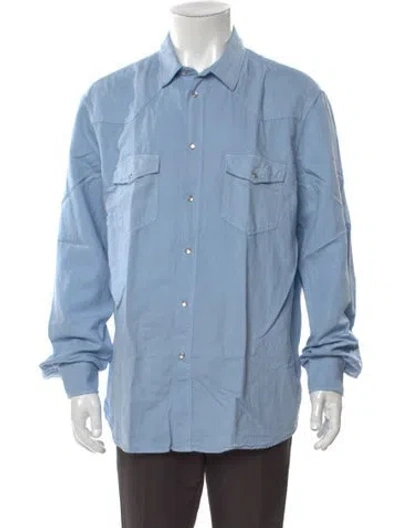 Pre-owned Altea Long Sleeve Shirt W/ Tags In Blue