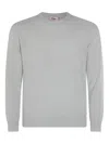 Altea Light Grey Wool Knitwear In Gray