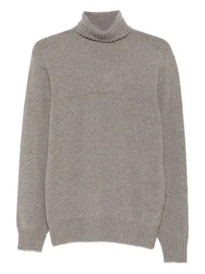 Altea Long Sleeve Turtle-neck Sweater In Brown