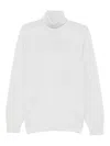 Altea Long Sleeve Turtle-neck Sweater In White