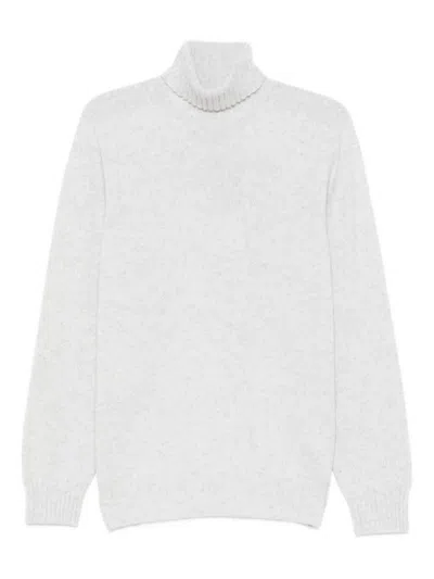 Altea Long Sleeve Turtle-neck Sweater In White