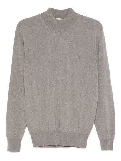 Altea Long Sleeve Mock-neck Sweater In Gray