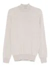Altea Long Sleeve Mock-neck Sweater In Gray