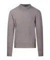 Altea Long-sleeved Crewneck Jumper In Gray
