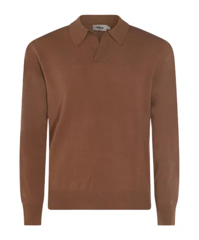 ALTEA ALTEA LONG-SLEEVED POLO JUMPER