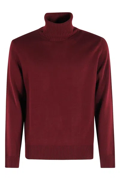 Altea Maglia Collo Alto Merino In Red