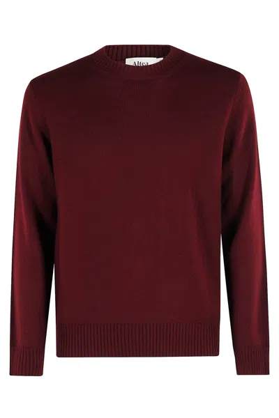 Altea Maglia Girocollo Merino In Burgundy