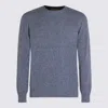 Altea Speckled Crew-neck Sweater In Blue