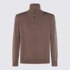 Altea Brown Wool Knitwear In Brown