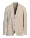 Altea Man Blazer Beige Size 44 Cotton, Ramie In Beige