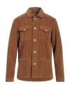 Altea Man Suit Jacket Camel Size M Cotton In Beige