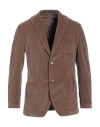 Altea Man Blazer Light Brown Size 36 Cotton, Elastane In Beige
