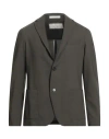 Altea Man Blazer Military Green Size M Virgin Wool, Elastane In Green