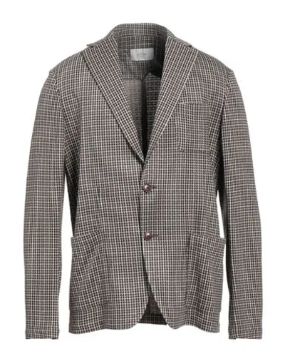 Altea Man Blazer Khaki Size L Cotton, Virgin Wool In Beige