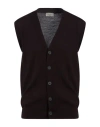 Altea Man Cardigan Burgundy Size L Virgin Wool In Red