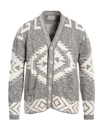 Altea Man Cardigan Cream Size L Cotton, Polyamide In White
