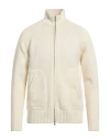 Altea Man Cardigan Cream Size L Virgin Wool In White