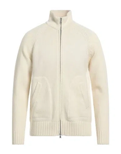 Altea Man Cardigan Cream Size L Virgin Wool In White