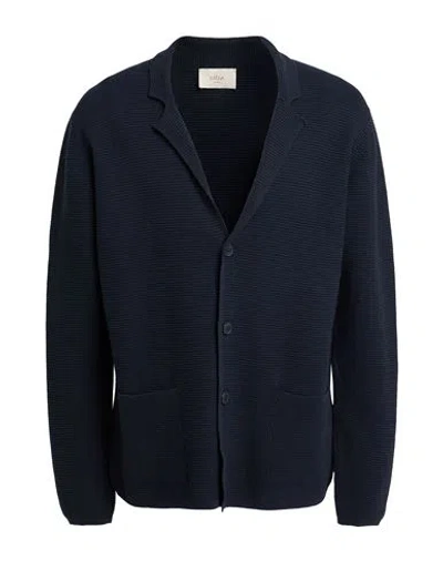 ALTEA ALTEA MAN CARDIGAN MIDNIGHT BLUE SIZE M LINEN, COTTON