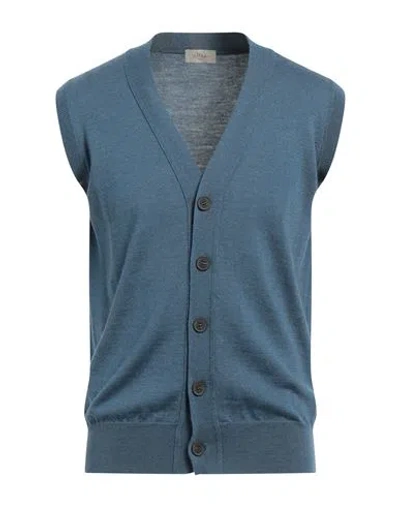 Altea Man Cardigan Pastel Blue Size L Virgin Wool