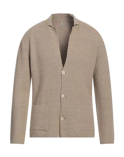 Altea Man Cardigan Sand Size L Linen, Cotton