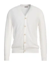 Altea Man Cardigan White Size L Cotton