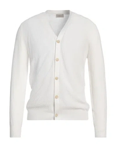 Altea Man Cardigan White Size L Cotton
