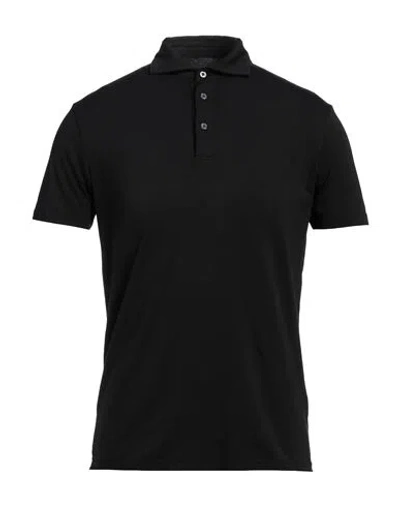 Altea Man Polo Shirt Black Size S Cotton, Elastane