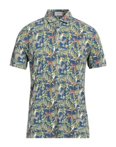 Altea Man Polo Shirt Blue Size Xl Cotton In Blue