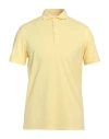 Altea Man Polo Shirt Pastel Yellow Size M Cotton, Elastane