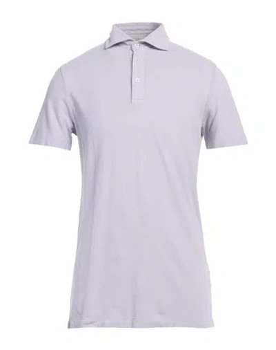 Altea Man Polo Shirt Lilac Size L Cotton In Purple