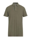 Altea Man Polo Shirt Military Green Size Xxl Cotton