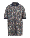 Altea Man Polo Shirt Navy Blue Size Xxxl Cotton In Navy Blue