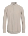 Altea Man Shirt Beige Size L Cotton In Neutral
