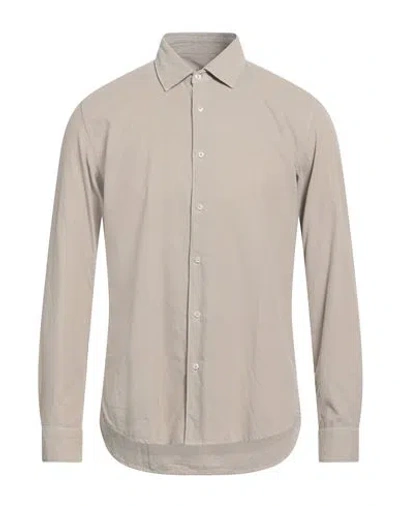 Altea Man Shirt Beige Size L Cotton In Neutral