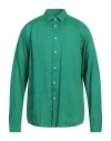 Altea Man Shirt Green Size Xxxl Linen In Green