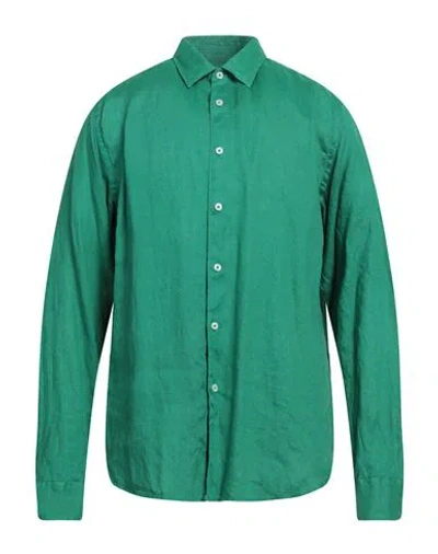 Altea Man Shirt Green Size Xxxl Linen