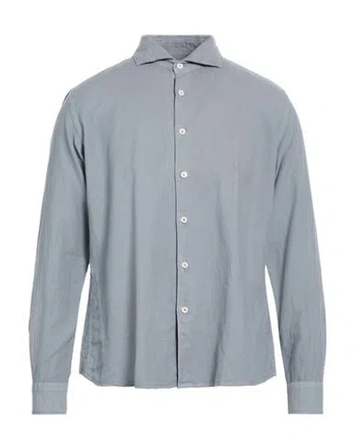 Altea Man Shirt Grey Size L Cotton In Gray