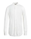 Altea Man Shirt Ivory Size Xxl Cotton In White