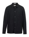 Altea Man Shirt Midnight Blue Size L Wool, Elastane In Blue