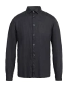 Altea Man Shirt Midnight Blue Size M Linen