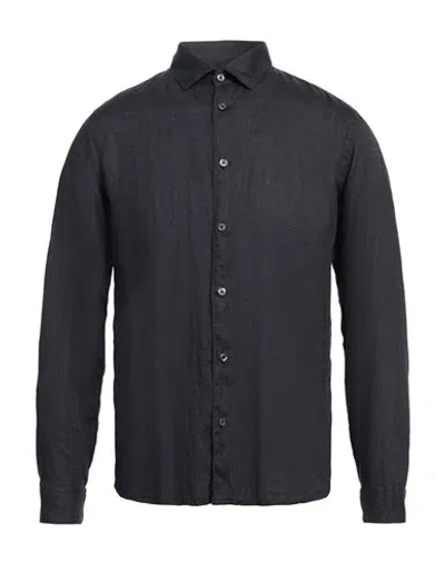 Altea Man Shirt Midnight Blue Size M Linen
