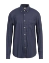 Altea Man Shirt Navy Size L Modal, Cotton