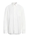 Altea Man Shirt Ivory Size Xxl Cotton In White