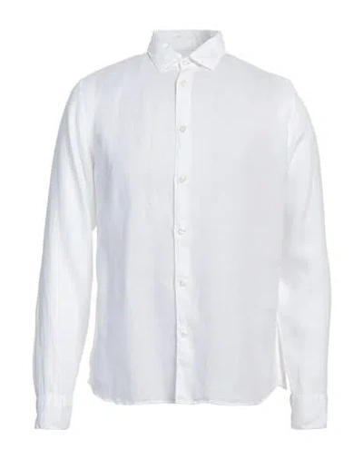 Altea Man Shirt White Size L Linen