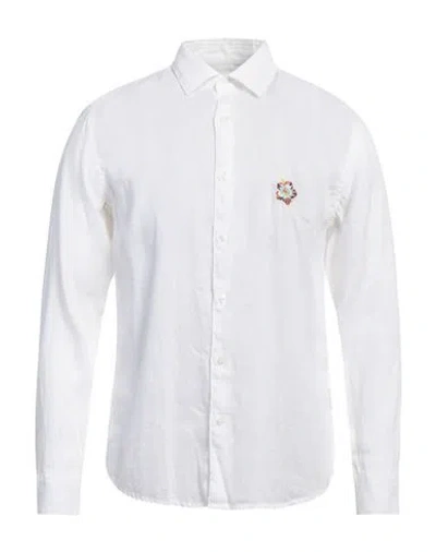 Altea Man Shirt White Size Xl Linen