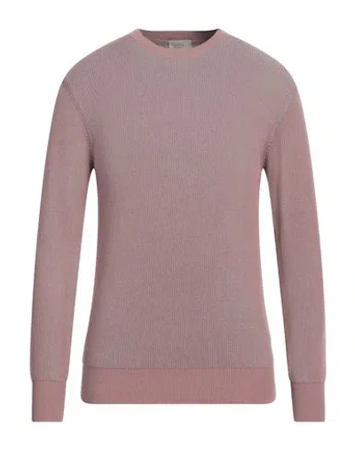 Altea Man Sweater Antique Rose Size M Cotton In Pink