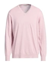 Altea Man Sweater Antique Rose Size Xxxl Linen, Cotton In Pink