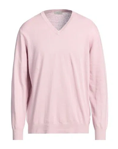Altea Man Sweater Antique Rose Size Xxxl Linen, Cotton In Pink