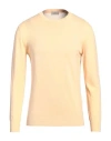 Altea Man Sweater Apricot Size M Linen, Cotton In Orange